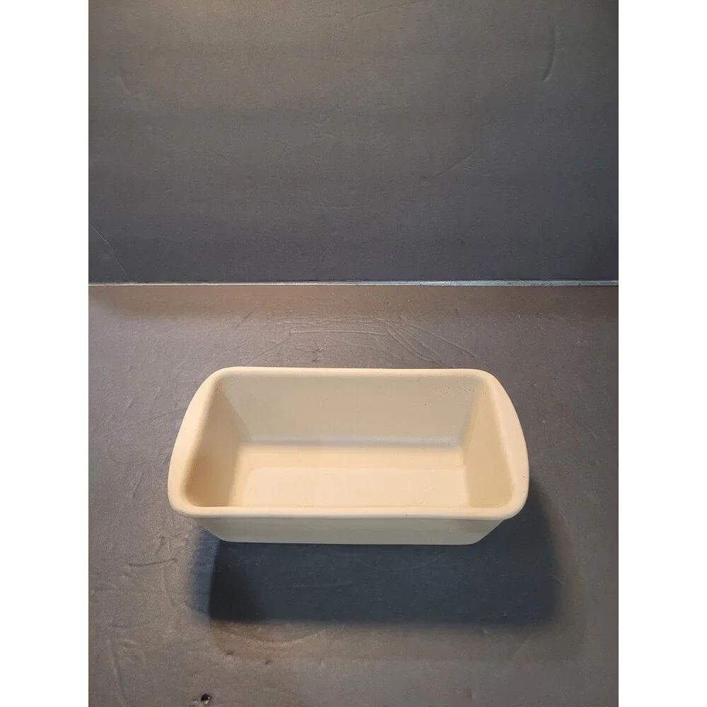 The Pampered Chef Family Heritage Stoneware Loaf Pan Bread Meatloaf 010602 USA